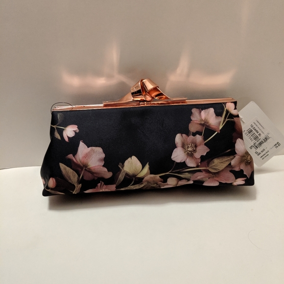 NEW Ted Baker London Nataly Knot Rose Gold clutch - Picture 3 of 5